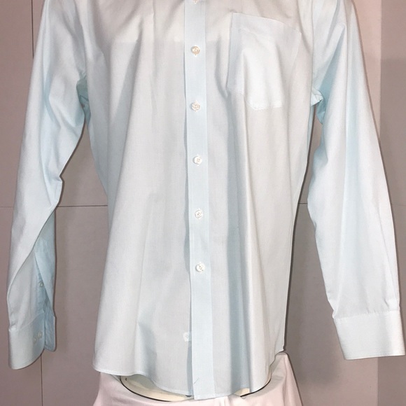 Merona Men’s Button Down Dress Shirt Size Large - Picture 4 of 8